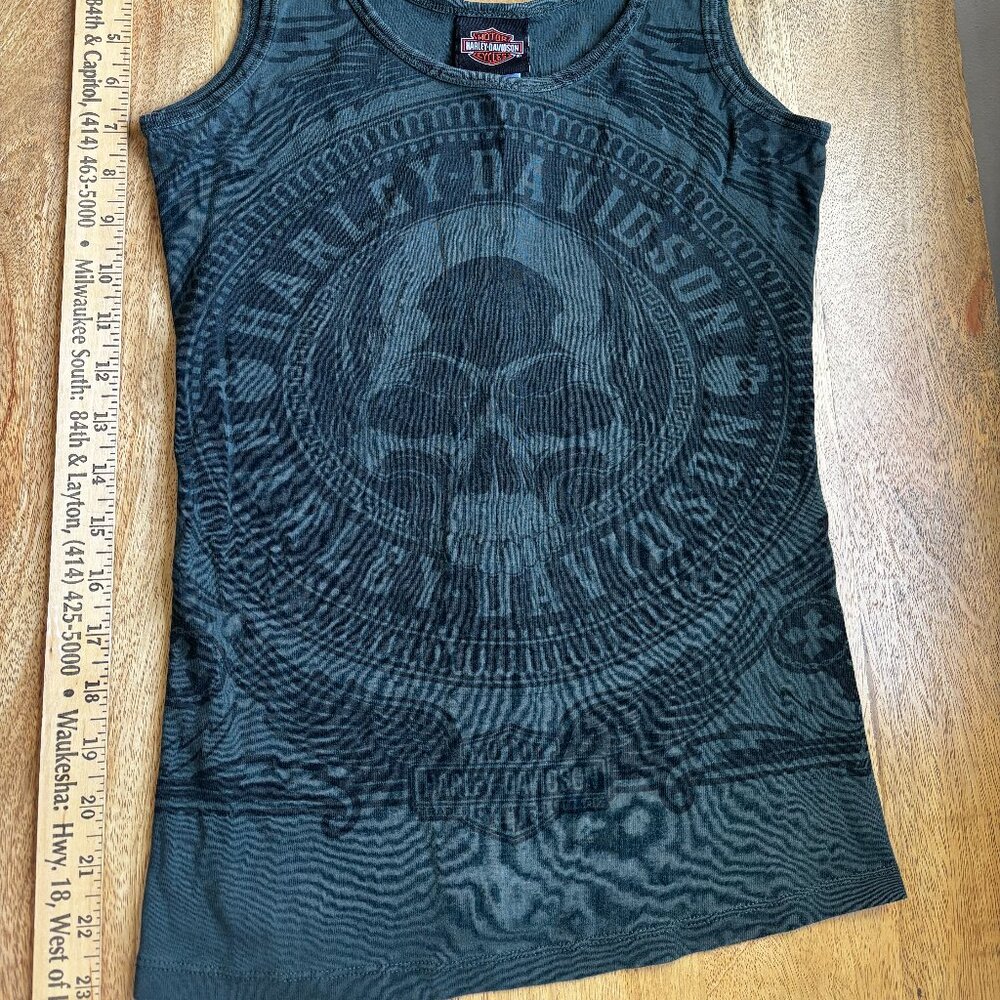 HARLEY DAVIDSON ARMY GREEN TANK TOP SIZE MEDIUM